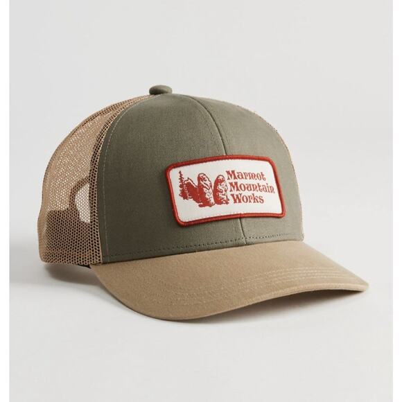 Marmot Mountain Works Trucker Snapback Hat Cap Mesh Back Est. 1974 Retro NWT - Picture 4 of 4